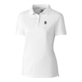 thumbnail image 2 of Women's Cutter & Buck White Detroit Tigers DryTec Advantage Tri-Blend Pique Polo, 2 of 3