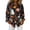 Black, variant on Delconic Womens Halloween Print Button Down Shirt Long Sleeve Casual Regular Fit Collared Blouse Floral Ghost Pattern Top Black L