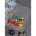 thumbnail image 3 of Cinco De Mayo Cartoon Mascots Shaped T-Shirt Women -Image by Shutterstock, Female Medium, 3 of 4