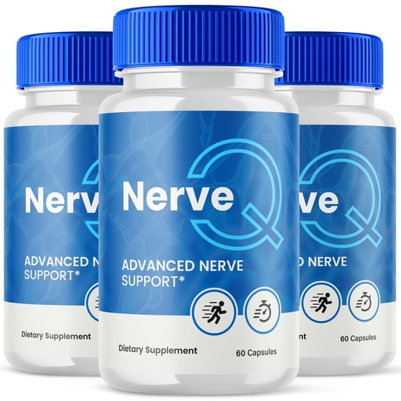 Nerve Q Advanced Nerve Health Support Pills Natural Vitamin Supplement NerveQ 180 Capsules