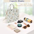 thumbnail image 5 of FORMRS Womens Corduroy Tote Bag Crossbody Shoulder Purse Handbag with Detachable Strap, Watercolor Forest Pattern, 5 of 7