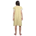 thumbnail image 3 of Moomaya Womens Knee Length Cotton Short Sleeve Nightdress Printed Night Gown, 3 of 5