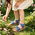 thumbnail image 2 of WAYUTE Shoes for Girls Fashionable Strap Flat Sole Shoes Hook and Loop Beach Shoes for Big Kids and Youth Walking Summer Outdoor, 2 of 5