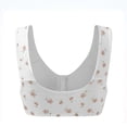 thumbnail image 7 of VISALY Wireless Bras Plus Size Bras Front Closure Bras No Underwire Vest Bra Soft Bras Everyday Bras foral Bras Comfortable Supportive Tshirt Bralette Breathable Bras Sports Bras Comfy Bras Beige 42, 7 of 7