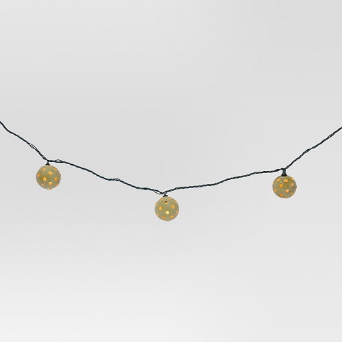 Threshold UL 10ct Indoor/Outdoor String Light, Plastic Globe Cover