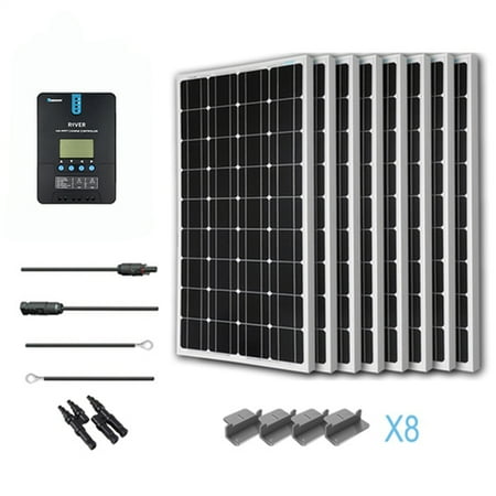 Renogy 800W 24V Solar Panel Monocrystalline Off Grid Starter Kit with 40A Rover MPPT Charger Controller