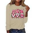 thumbnail image 1 of AOOCHASLIY T-Shirt à Motif Nœud pour Femmes, Sensibilisation au Cancer du Sein, Col Rond, Manches Courtes, Coupe Décontractée, Tenue Décontractée, 1 of 4