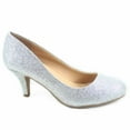thumbnail image 1 of Carlos-s Women's Patent Glitter Round Toe Low Heel Pump Dress Shoes, 1 of 2