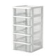 thumbnail image 2 of Organizador de cajas de almacenamiento de sobremesa de plástico | Cajón transparente multicapa para papelería, cosméticos, joyería, material de oficina | Material resistente a la ruptura | 1pc |, 2 of 4
