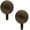 Antique Brass, variant on Haute Decor Attract Magnetic Wreath Hanger (Brushed Nickel) - Set of 2 Magnets - for 2 Metal Doors/Surfaces or 1 Single-Pane Glass Door/Window - Holds up to 10lbs.
