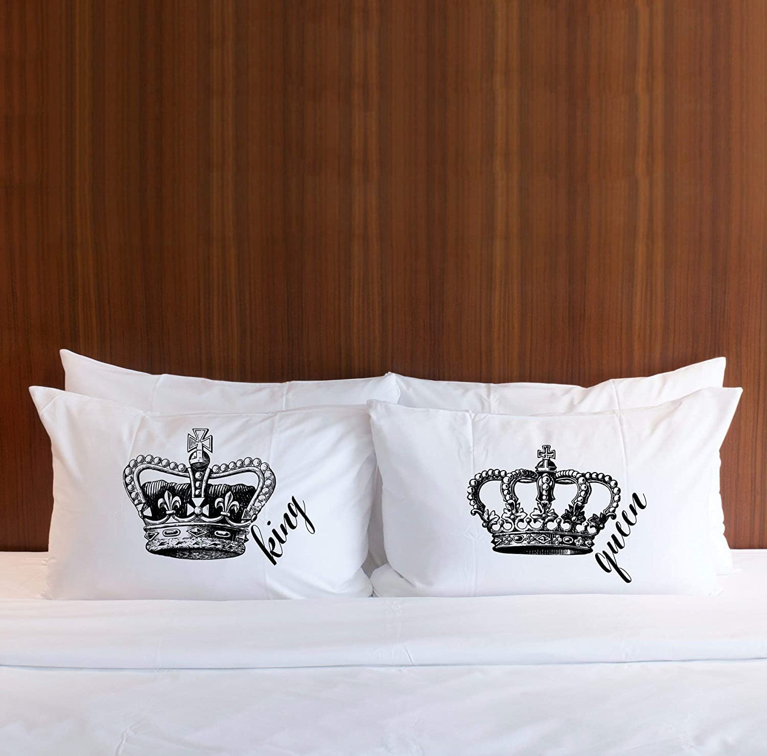 King and top queen pillows