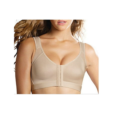 

Loliuicca Women s Solid Front Fastening Bra Non Wired Comfort Soft Cup