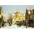 thumbnail image 2 of Koekkoek, Willem 24x18 Black Modern Framed Museum Art Print Titled - A Dutch Village In Winter, 2 of 4