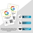 thumbnail image 5 of Carte d'Examen Google Réutilisable Personnalisée Tag-Tap/QR - 1 Pack Carte d'Examen Google Instantanée - Cartes QR Code et NFC pour Entreprises, Carte d'Examen Google Tap, 5 of 5