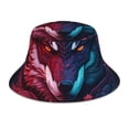 thumbnail image 1 of Balery Cool Wolf Head Sombreros para el sol para hombre y mujer, sombrero de pescador con UPF 50+, 1 of 6