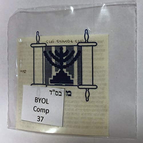 Mezuzah Kosher. Klaf Mezuza Parchment, 100% kosher de Israel Ranninot. Escrito a mano por un "stam de más". Hecho en Israel y correctores de correctores Certificado Judaica. 2.8 x2.8 pulgadas Biblical World Ver descripción
