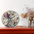 thumbnail image 2 of YAZAOO Decorative Wall Clock Size：25cm Cosmic Floral Dance Design Pattern Clock, 2 of 10
