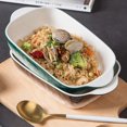 thumbnail image 3 of MasteelfCA Ceramic Baking Dish Roasting Lasagna Pan Rectangular Dish Bakeware Handle Pan, 3 of 7
