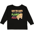 thumbnail image 3 of Inktastic Save the Earth. Its the Only Planet with Pizza. Boys or Girls Long Sleeve Toddler T-Shirt, 3 of 5