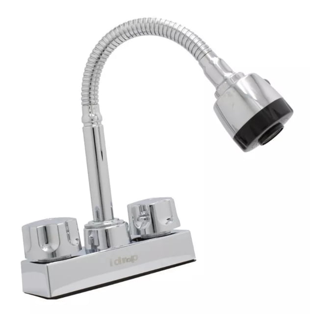 Llave Mezcladora Idrop Para Lavabo 4 Manerales ABS Cuello Flexible