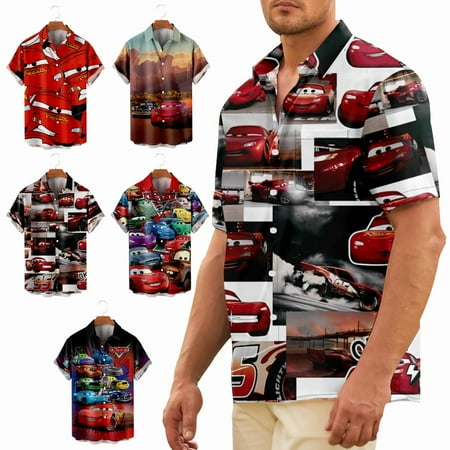 

Big & Tall Men Button Down T-Shirts with Pocket Cheap Tops Plus Size Men