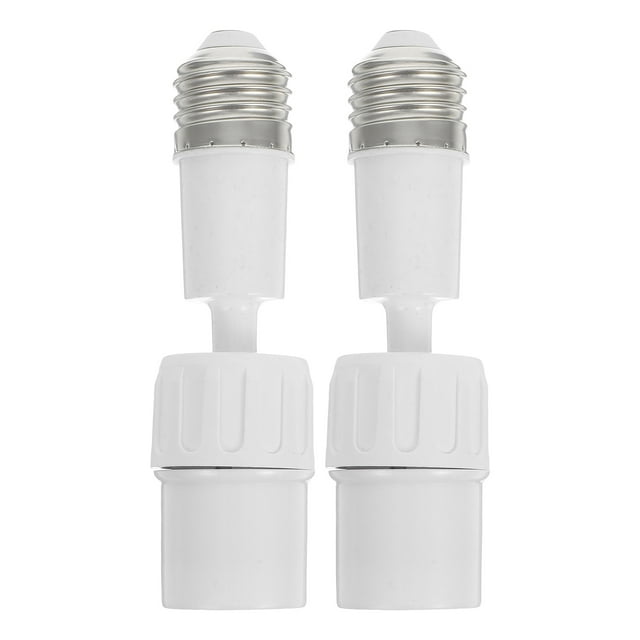 2pcs E27 Light Bulb Extension Socket Adapter Flexible Lamp Holder Converter Household Lighting Fixtures Lamp Replacement Sockets