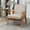 Light Camel, variant on Grey Microfiber Arm Chair | Simple Assembly and Cozy Seating | Versatile for Any Room Decoration
