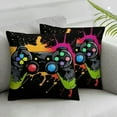 thumbnail image 3 of Game Controller Throw Pillow Cover Queen Size,Gamer Gaming Printed Lumbar Pillow Case for Boys Gifts Decorative Standard Pillow Cases with Zipper Cushion Covers for Bed,Sofa, 3 of 7