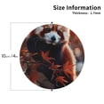 thumbnail image 2 of Disketp Red Panda Autumn Branches Funny Coasters,4 Pcs Leather Coasters with Holder, Perfect Housewarming Hostess Gifts,Protect Furniture from Water Marks Scratch and Damage-Round Shape, 2 of 6