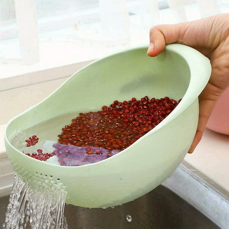 

GoldenCC 1pc Multi-Functional Kitchen Washing Basket Basin - Drain Water Wash Rice And More With Convenient Features - Ideal For Various Uses And Users Kitchen Accessories