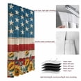 thumbnail image 6 of Red Blue American Flag Blackout Curtains for Bedroom/Living Room, Pinch Pleated Black Out Curtains, Sunflower US Flag Vintage Room Darkening Window Drapes with Hooks 2 Panels, 39"x70", 6 of 8