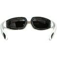 thumbnail image 6 of Motorcycle Sunglasses - White Frame / Red Mirror Lens, 6 of 6