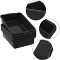thumbnail image 3 of 13 L Plastic Commercial Bus Box, 12-Pack Bus Bins for Restaurant, Black, 3 of 7