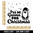thumbnail image 2 of I'll Be Gnome For Christmas Home Self-Inking Rubber Stamp Ink Stamper - Blue Ink - Large 1-1/2 Inch, 2 of 7