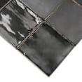 thumbnail image 4 of Silken 3.94 in. x 3.94 in. Glossy Black Ceramic Square Wall and Floor Tile (5.38 sq. ft./case) (50-pack), 4 of 7