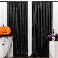 thumbnail image 1 of Cortinas de fondo B-COOL con lentejuelas negras, 60 x 240 cm, 2 paneles, 1 of 6