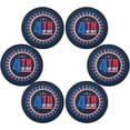 thumbnail image 3 of SKYSONIC 4th of July Round Placemats for Dining Table Non-Slip Heat-Resistant Polyester Table Mats Set of 1 Washable Table Mats for Kitchen Dining Table Decoration (962), 3 of 7