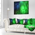 thumbnail image 2 of Designart Green Rotating Polyhedron - Abstract Throw Pillow - 16x16, 2 of 4