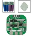 thumbnail image 3 of 1Pc 4S 8A 3.7V 14.8V 18 650 Lithium Battery Charge Protection Board Balance Version 34×34×3.2Mm For Drill Motor, 3 of 6