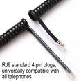 thumbnail image 2 of Cable telefónico Comtrue Black de 3,5 m (11,5 pies), paquete de 2 unidades, universal, 2 of 5