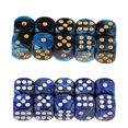 thumbnail image 1 of 2 Juegos de Dados Cuadrados de Seis Cas D6 de 16 Mm, Dados de Juego Redondeados Estánd, 2 Colores Baoblaze Dados de 6 caras, 1 of 8
