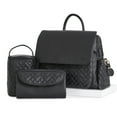 thumbnail image 1 of Hannah & Sophia Traveler Diaper Bag Set, Midnight Black, 1 of 11