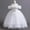 White, variant on Girl Flower Embroidery Dresses Off The Shoulder Tulle Dress Pageant Wedding Bridesmaid Dance Gowns for 3-14 Years