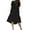 Black, variant on ZANZEA Women's A Line Thin Dresses Short Sleeve Holiday Asymmetric Hem FZH