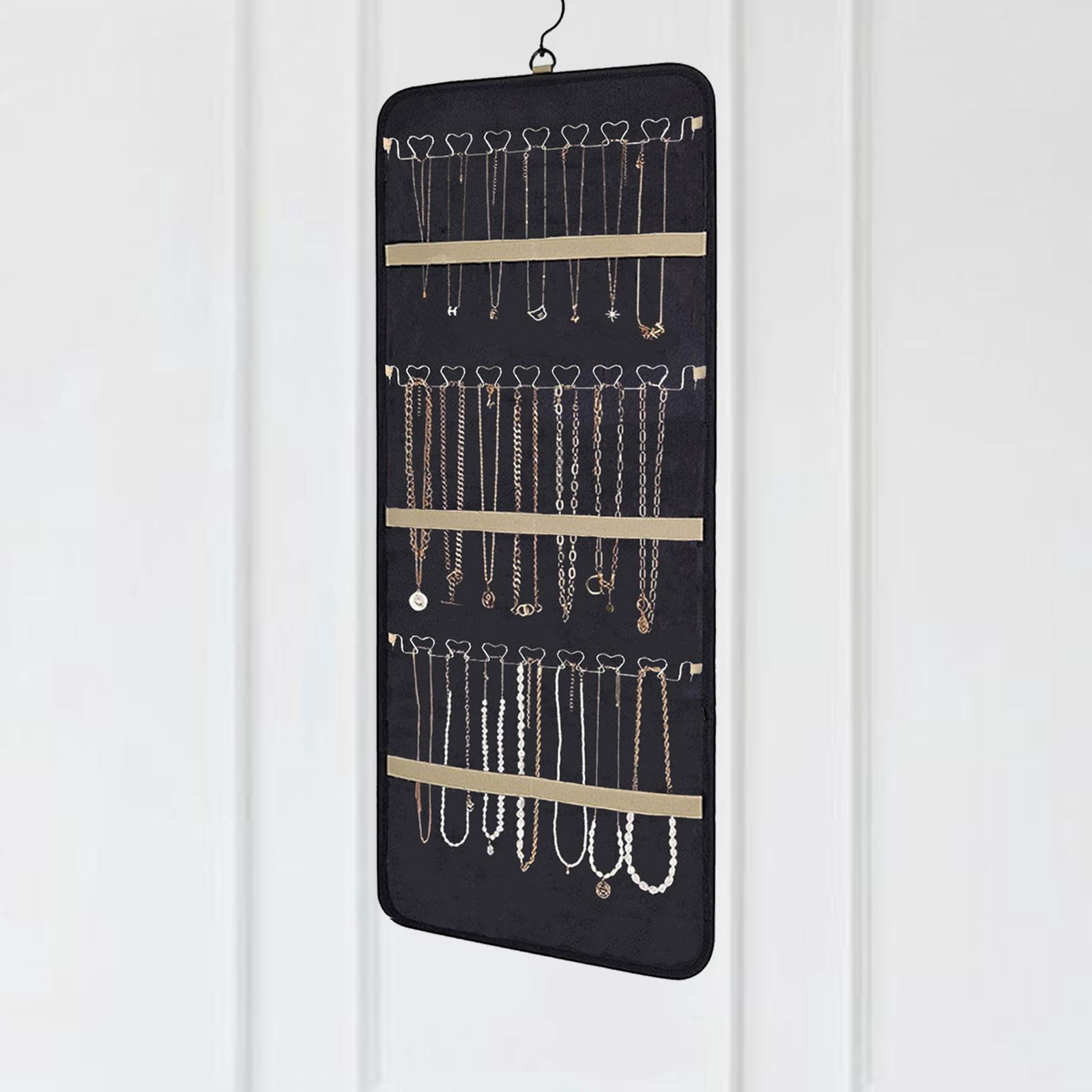 Milageto Hanging Jewelry Organizer Anklet Necklace Hanger for Bedroom Showcase Travel