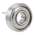 thumbnail image 3 of 608ZZ Ball Bearing 8mmx22mmx7mm Double Shielded Chrome Steel Bearings 3pcs, 3 of 4