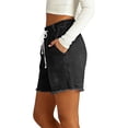 thumbnail image 7 of Denim Shorts Women,Jean Shorts Womens Drawstring Stretchy High Waisted Summer 2026 Casual Loose Elastic Plus Size Pull On Denim Shorts, 7 of 7