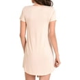 thumbnail image 3 of Miss Lavish London Short Sleeve T Shirt Dress For Women Casual Loose Fitting Jersey Dress Beige-M, 3 of 6