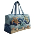 thumbnail image 6 of Hippie Van Quilted Duffle Bag, Hippie Journey Quilted Duffle Bag, Vintage Floral Travel Weekender Bag Gym Bags, 6 of 6