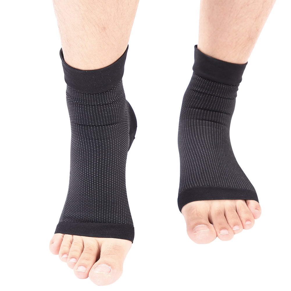 2x Ankle Support Brace Elastic Compression Wrap Sleeve Sports Relief Pain Foot 